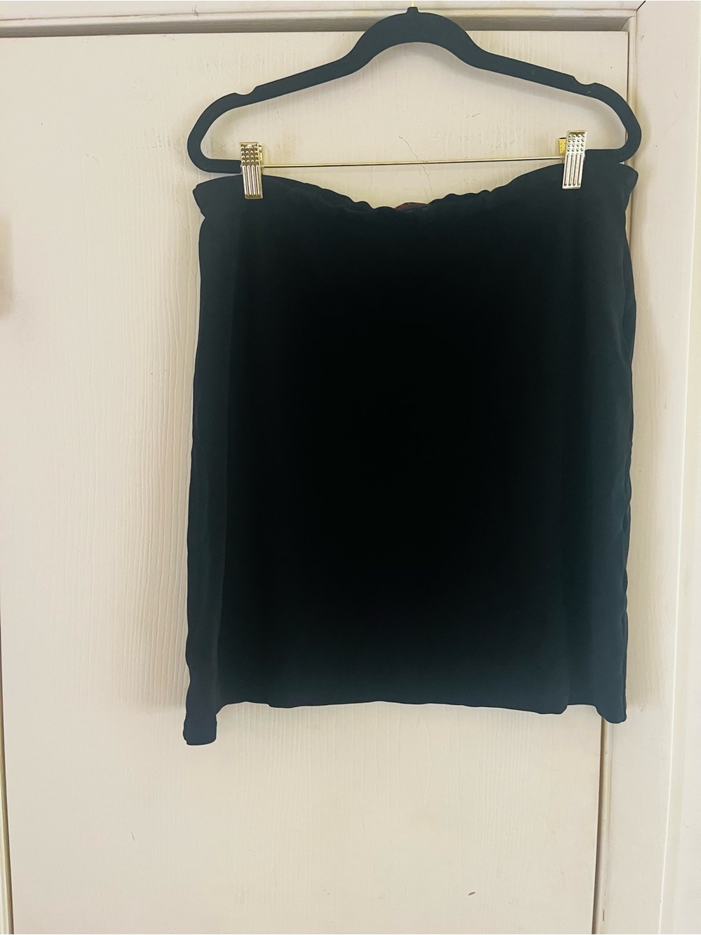 VTG Ralph Lauren Made In Korea Capsule Slinky 90s Quiet Luxury Black Skirt L